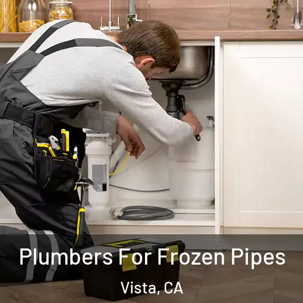  Plumbers For Frozen Pipes Vista, CA